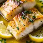 1 pan fried cod with lemon butter sauce 1