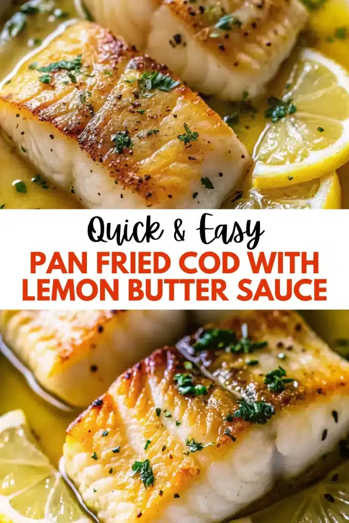 1 pan fried cod with lemon butter sauce 2