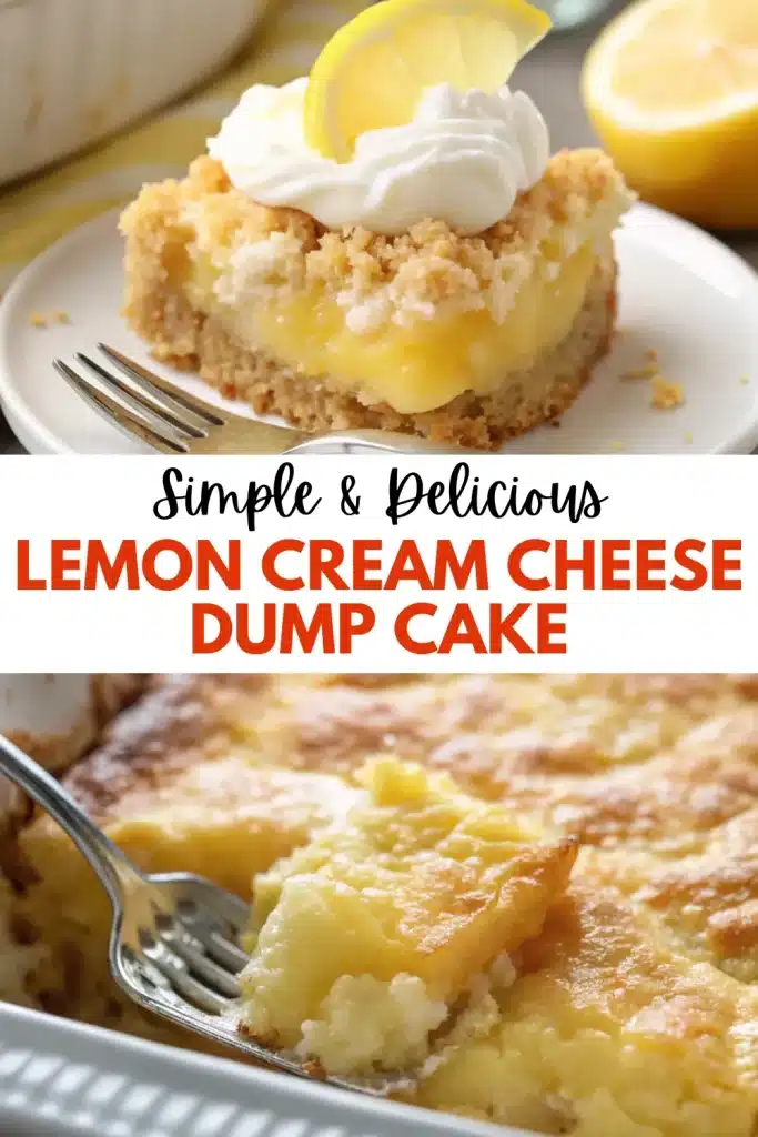 10 lemon cream cheese dump cake 2