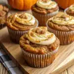 10 pumpkin cream cheese muffins