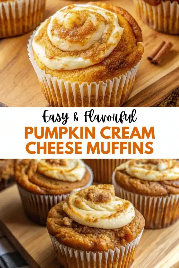 10 pumpkin cream cheese muffins pin