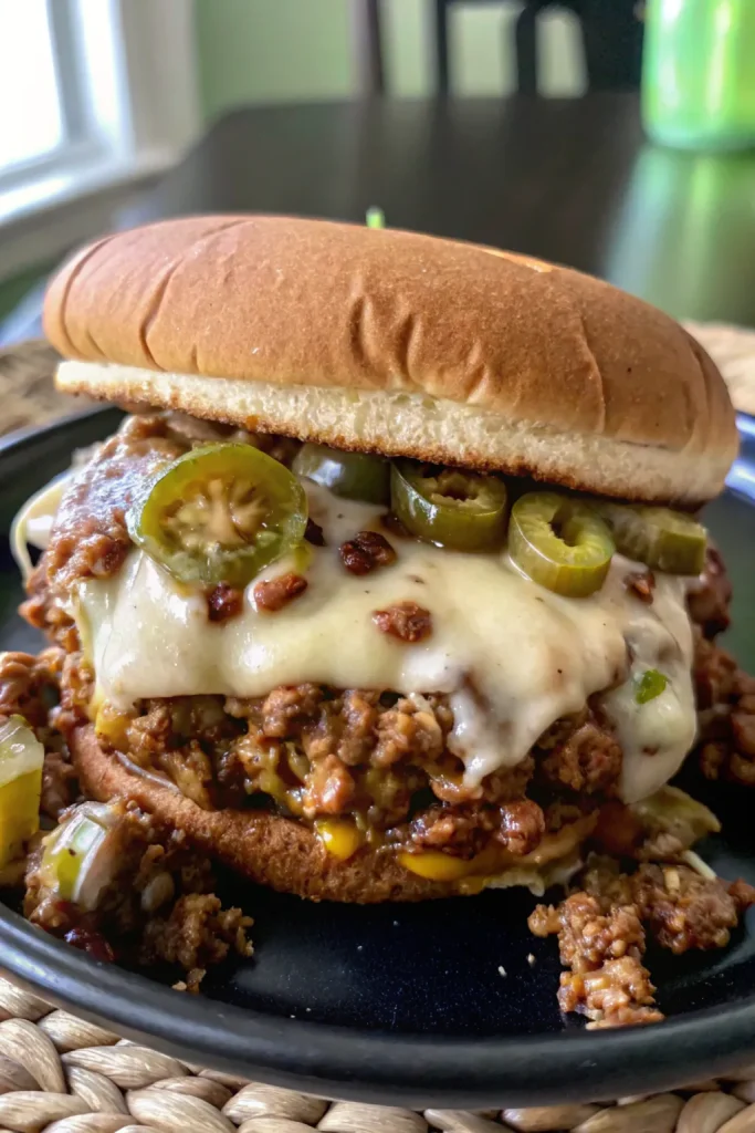 A hearty and satisfying meal, Philly Cheesesteak Sloppy Joes are perfect for dinner.