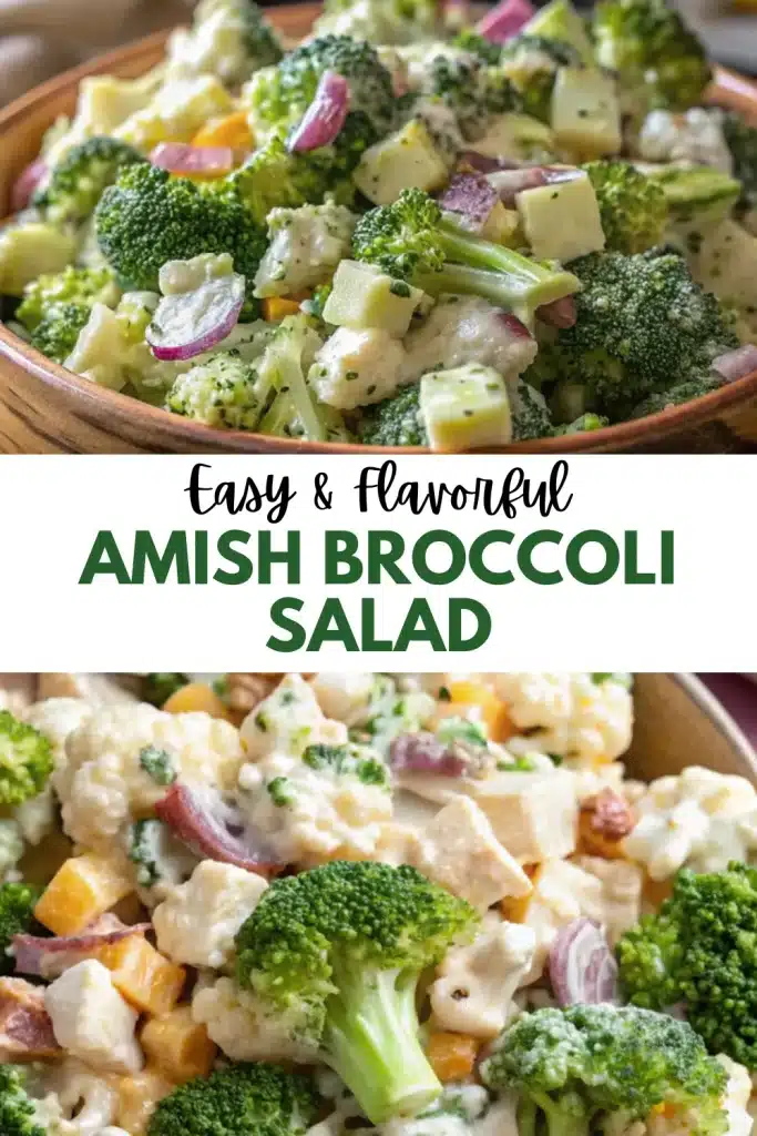 12 amish broccoli salad pin