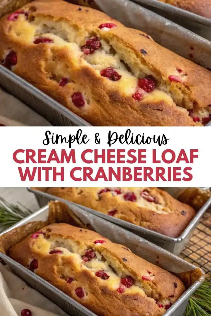 12 cream cheese loaf with cranberries 1