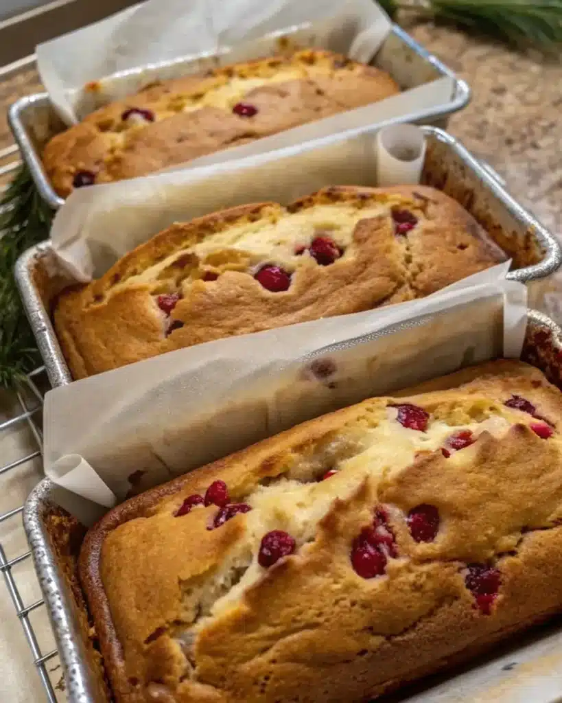 12 cream cheese loaf with cranberries