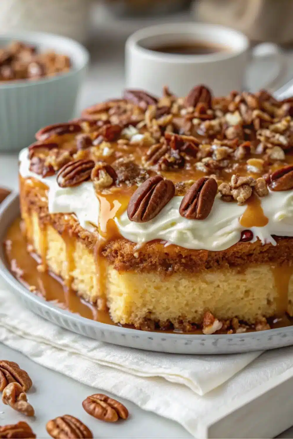 13 pecan praline cake