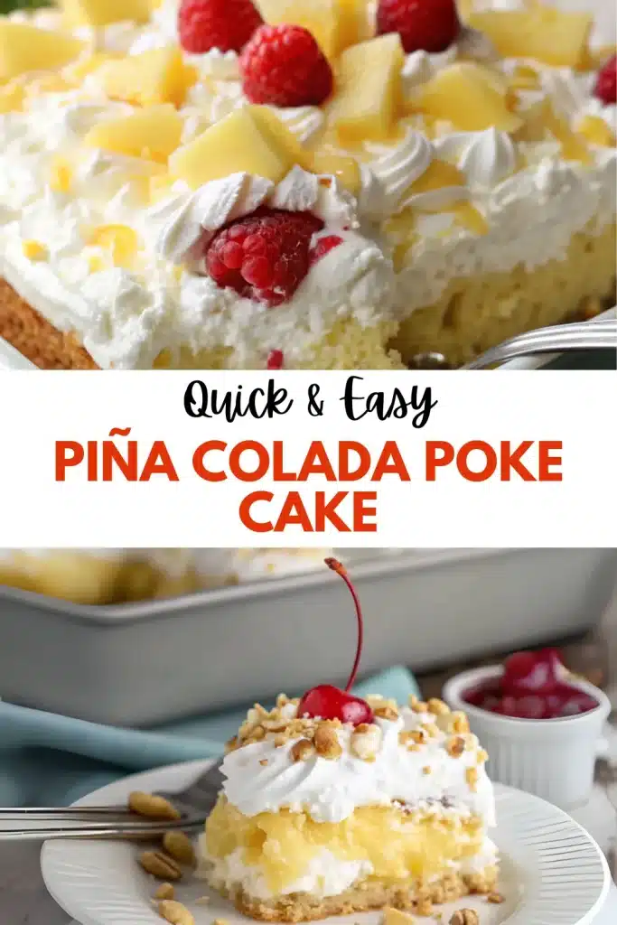 13 pina colada poke cake 2