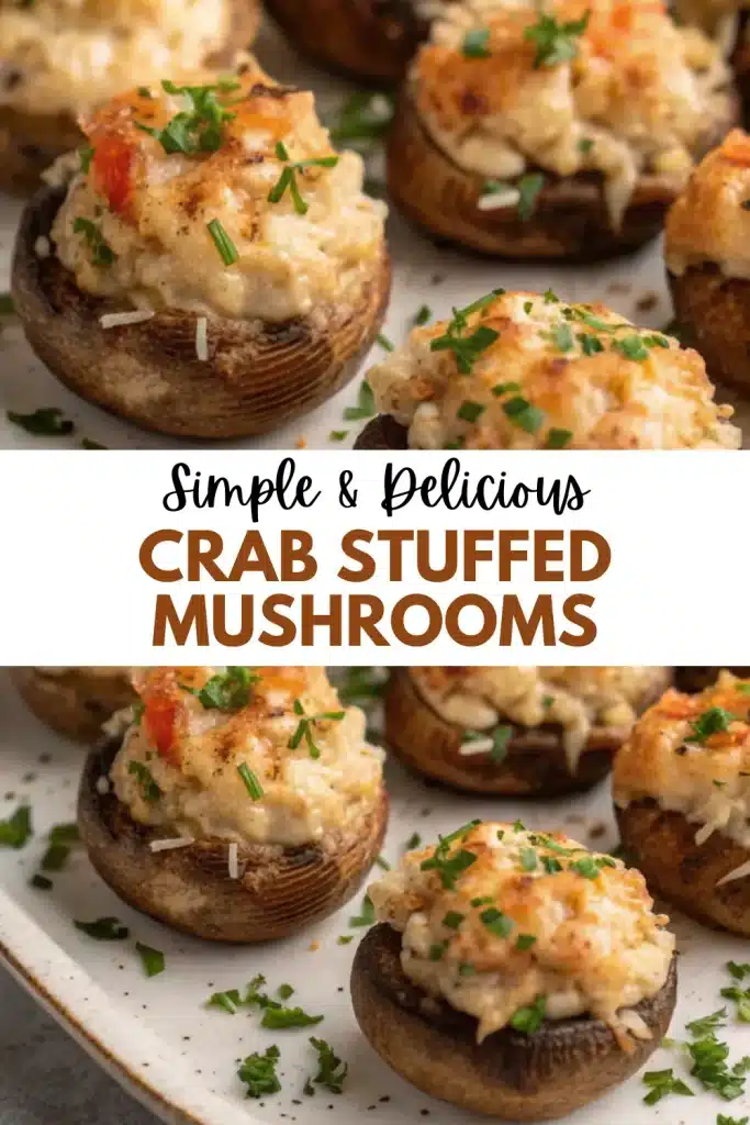 14 crab stuffed mushrooms 1