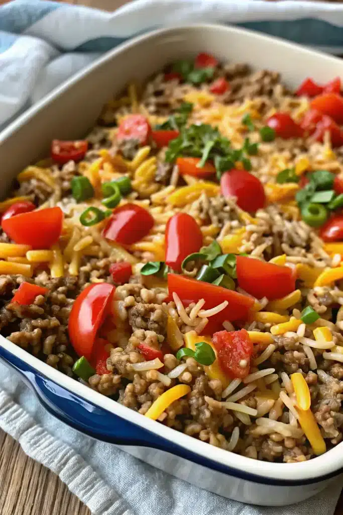 15 easy hamburger rice casserole 1