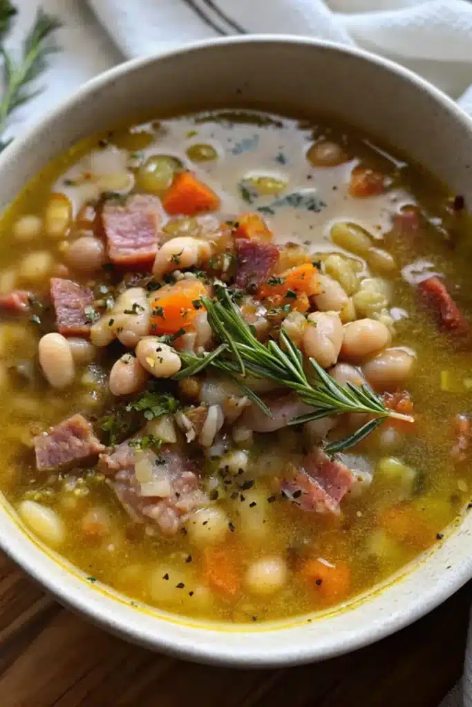 15 ham and white bean soup 1