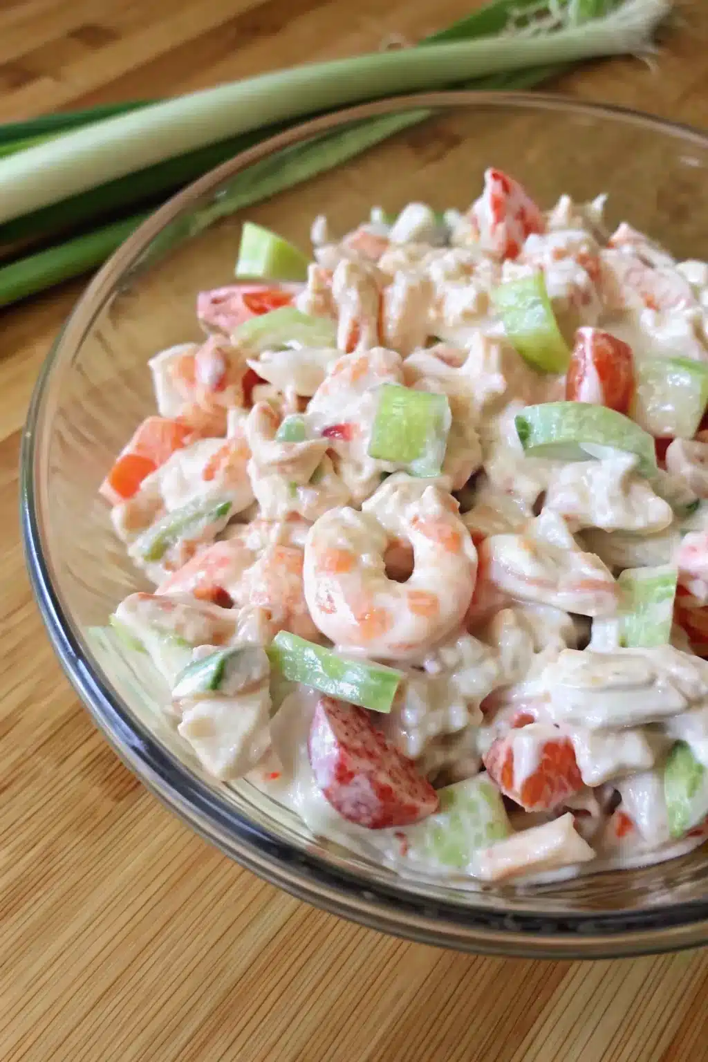 Fresh and flavorful Seafood Salad made with shrimp, crab, and a zesty dressing.