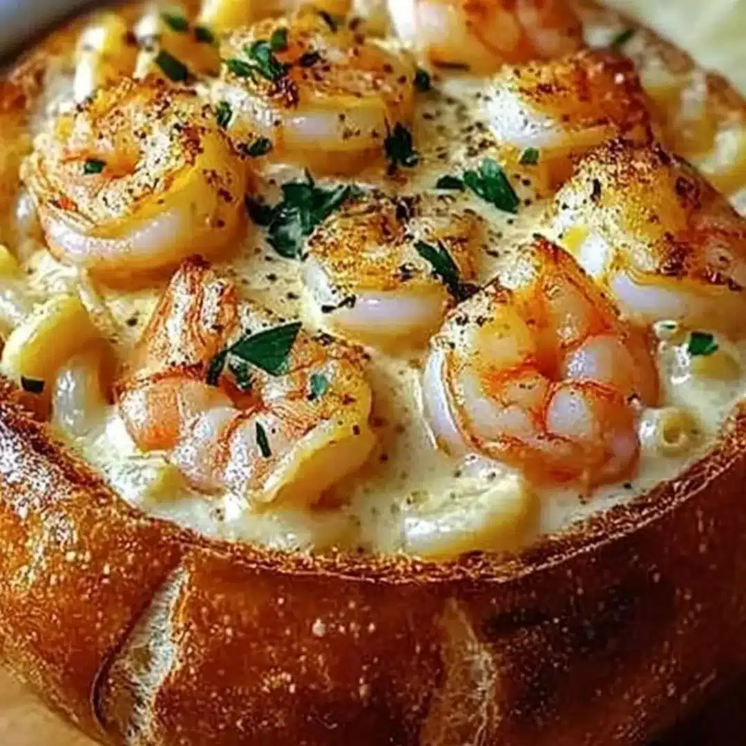 15 stuffed seafood bread bowl 1