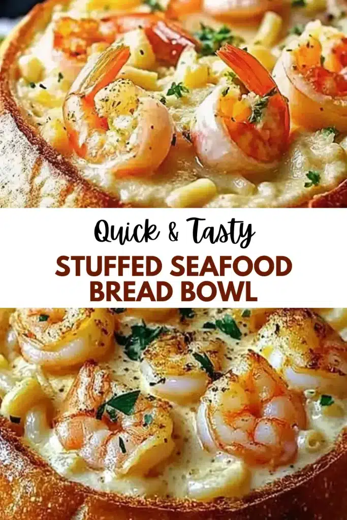 15 stuffed seafood bread bowl 2