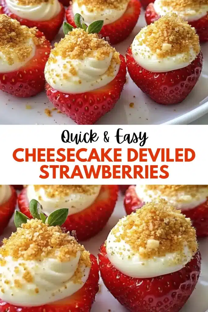 17 cheesecake deviled strawberries 2