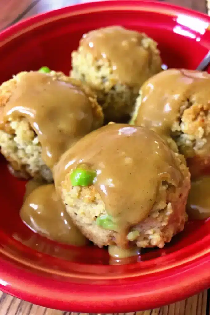 Crispy and flavorful Leftover Turkey Stuffing Balls, a unique recipe for Thanksgiving leftovers.