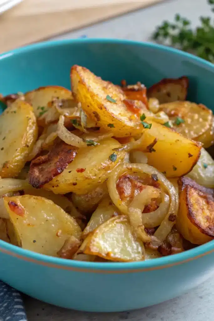 17 oven fried potatoes and onions 1