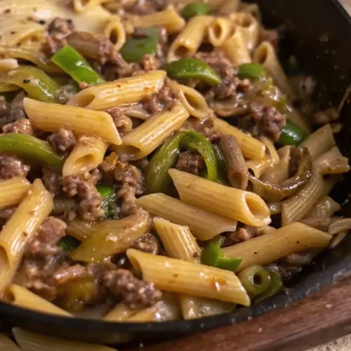 17 philly cheesesteak pasta