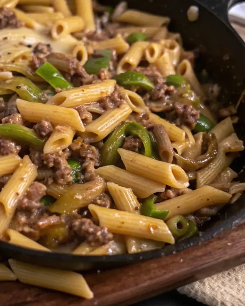 17 philly cheesesteak pasta