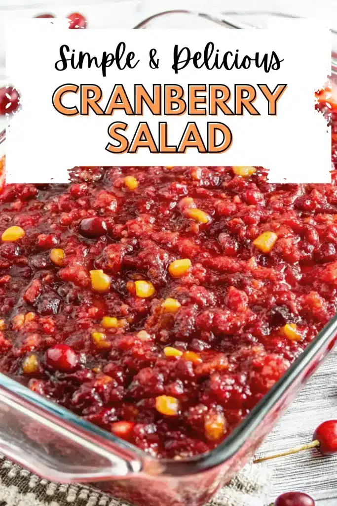 Cranberry Salad, a vibrant and delicious dish ideal for holiday tables or a light side.