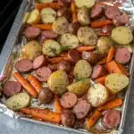 18 one pan oven roasted potatoes sausage and peppers