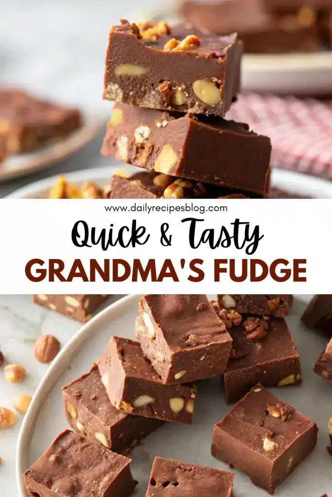 19 grandmas fudge recipe pin