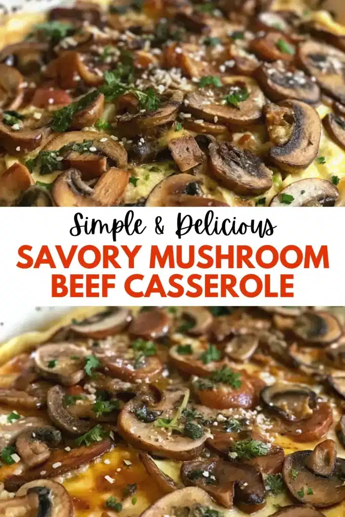 19 savory mushroom beef casserole 2