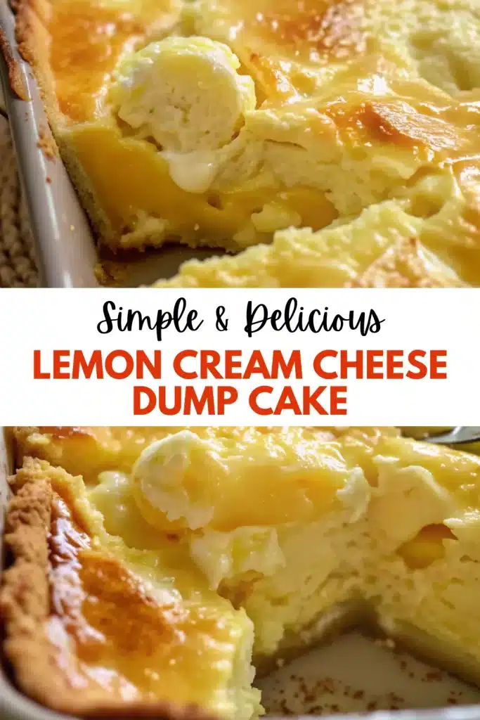 2 lemon cream cheese dump cake 2