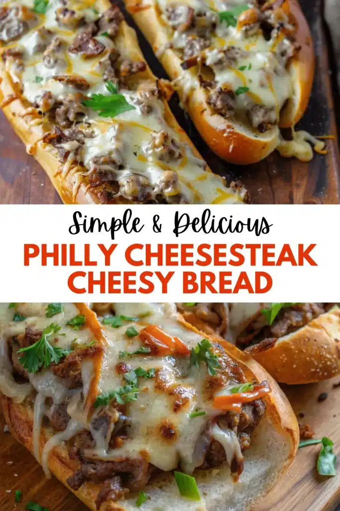 2 philly cheesesteak cheesy bread 2