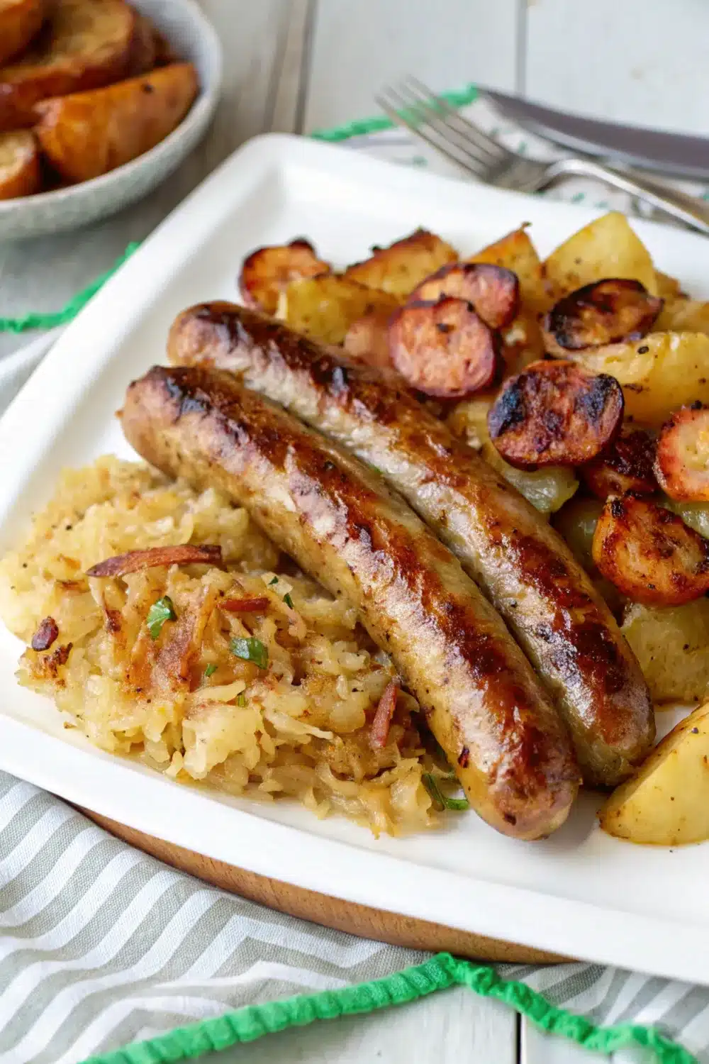 20 sauerkraut bratwurst and bacon onion potatoes 1