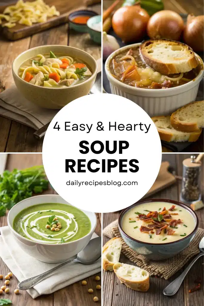 4 easy soup recipes