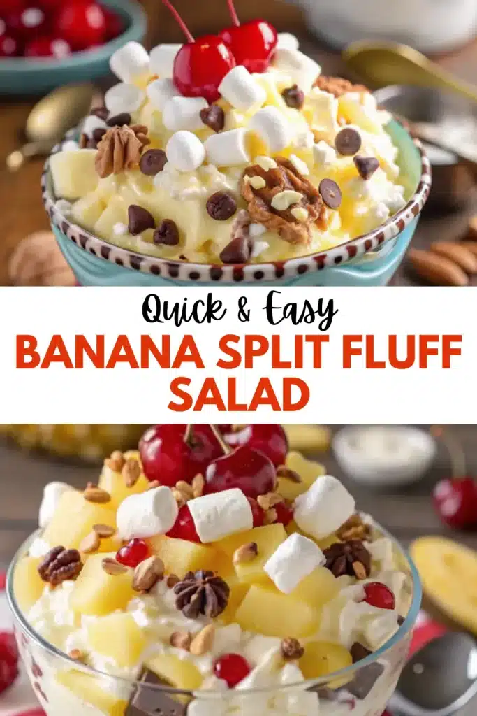 5 banana split fluff salad 3