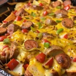 5 cheese potato and smoked sausage casserole 1