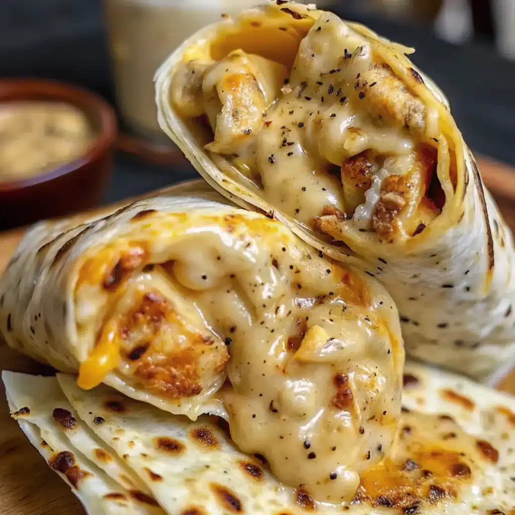 5 cheesy garlic chicken wraps 1