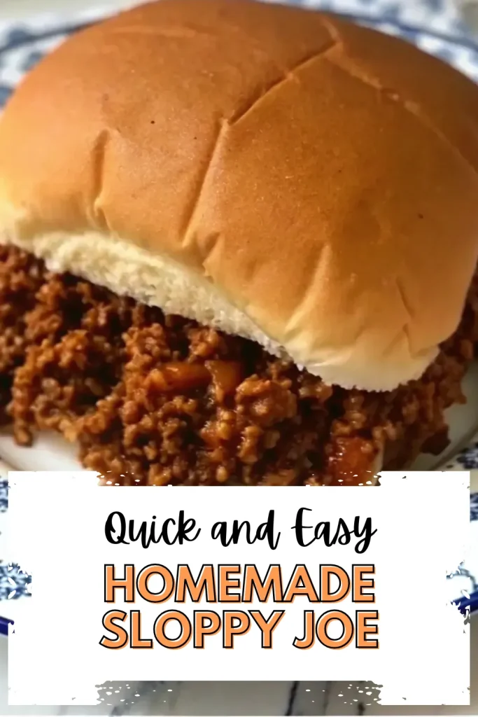 6 homemade sloppy joe