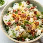 6 no mayo loaded baked potato salad