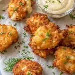 7 cheesy chicken fritters 1