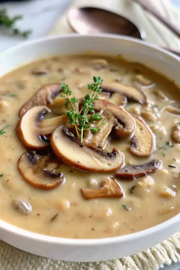 7 creamy mushroom soup 1