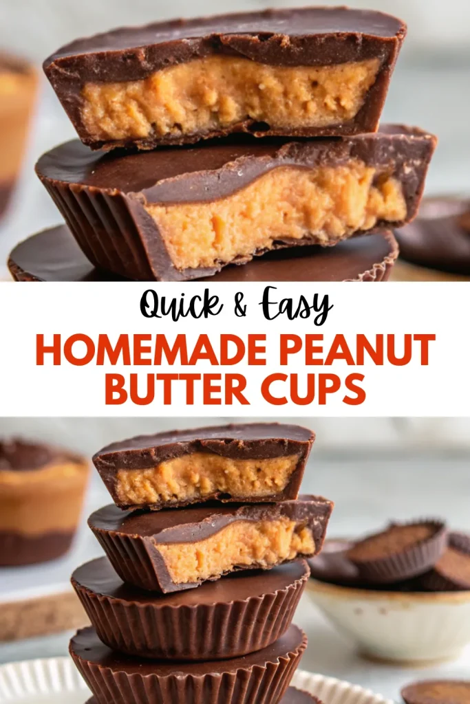 7 homemade peanut butter cups pin