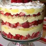 Southern Strawberry Punch Bowl Cake