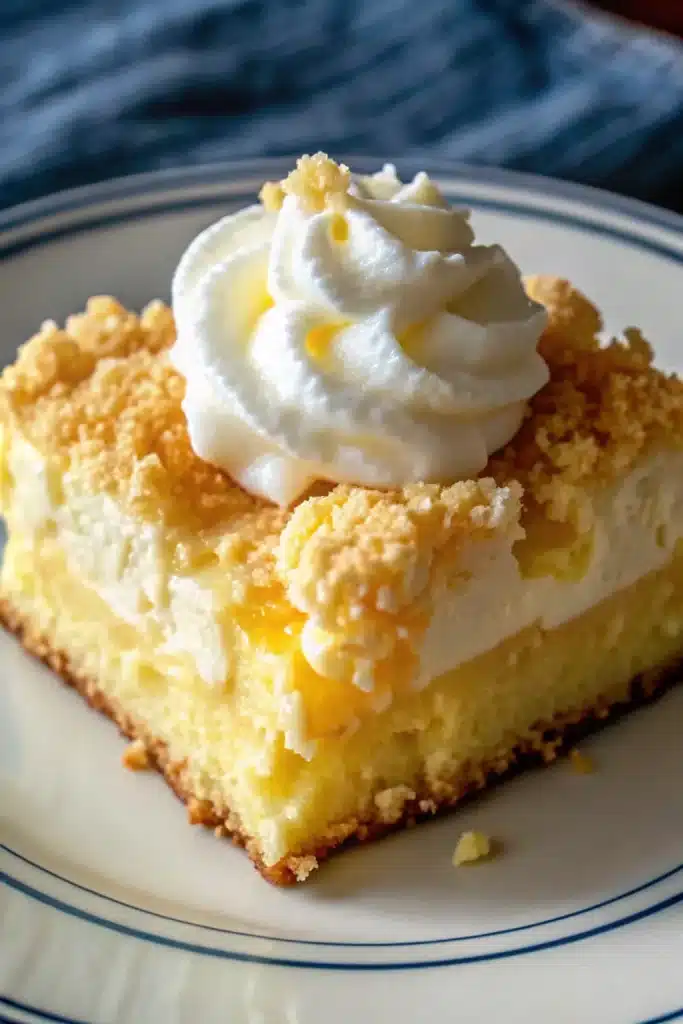 8 lemon cream cheese dump cake 1