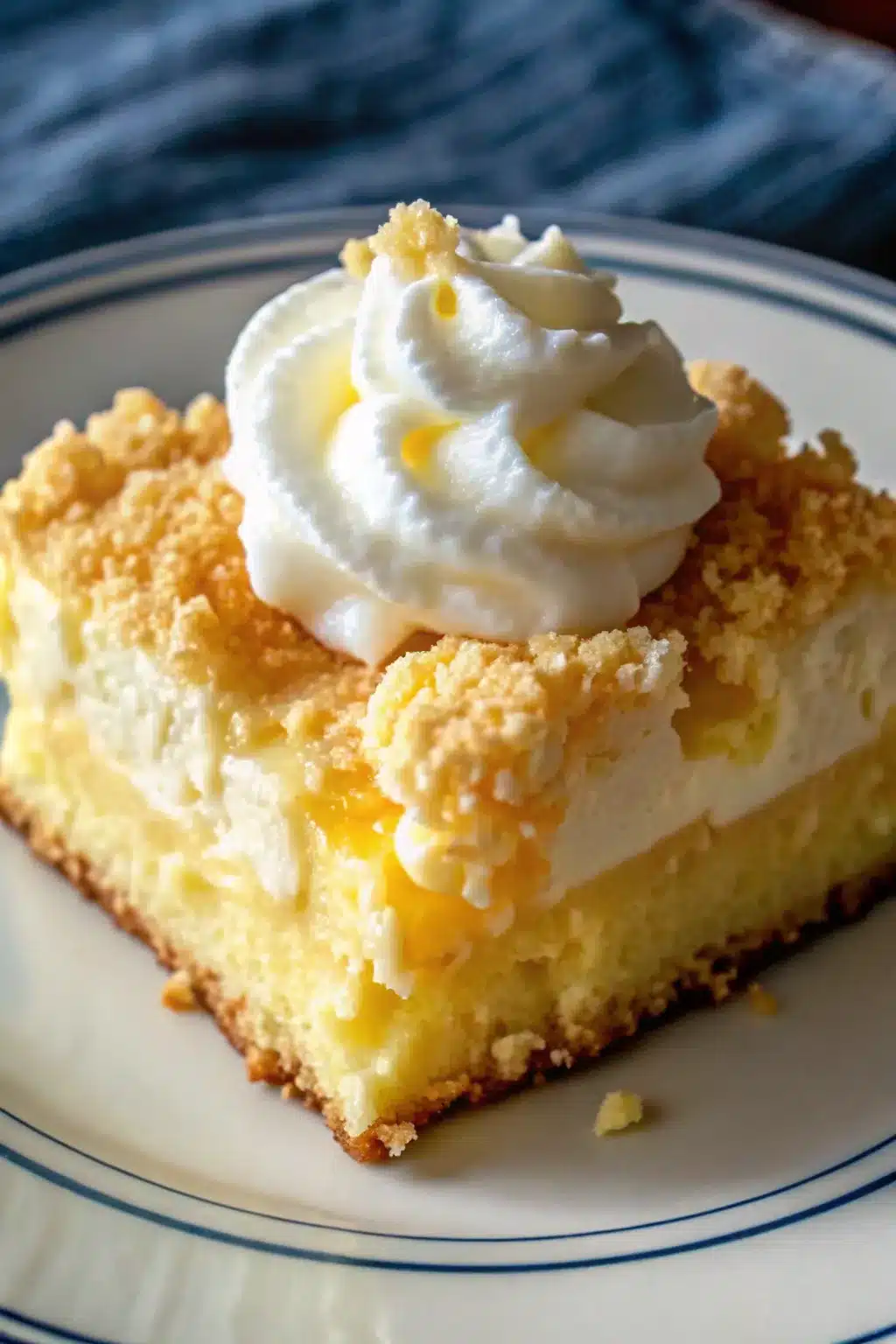 8 lemon cream cheese dump cake 1