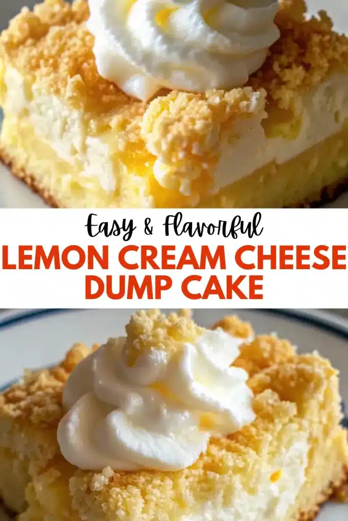 8 lemon cream cheese dump cake 2