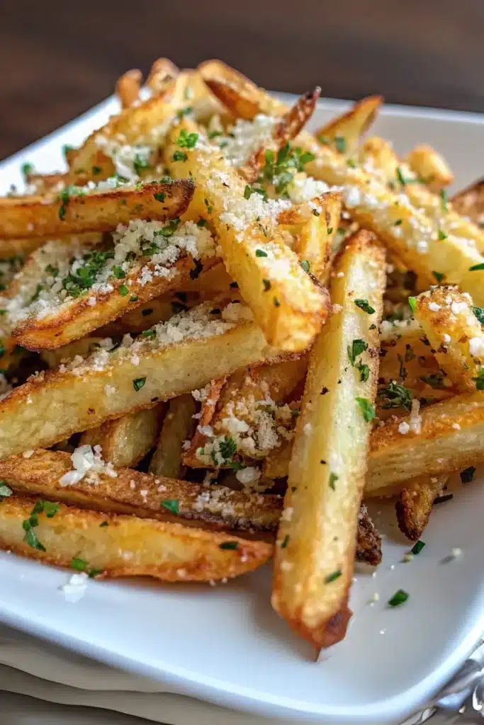 9 baked garlic parmesan fries 1