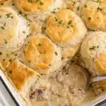 9 biscuits and gravy with sausage and egg breakfast casserole 1