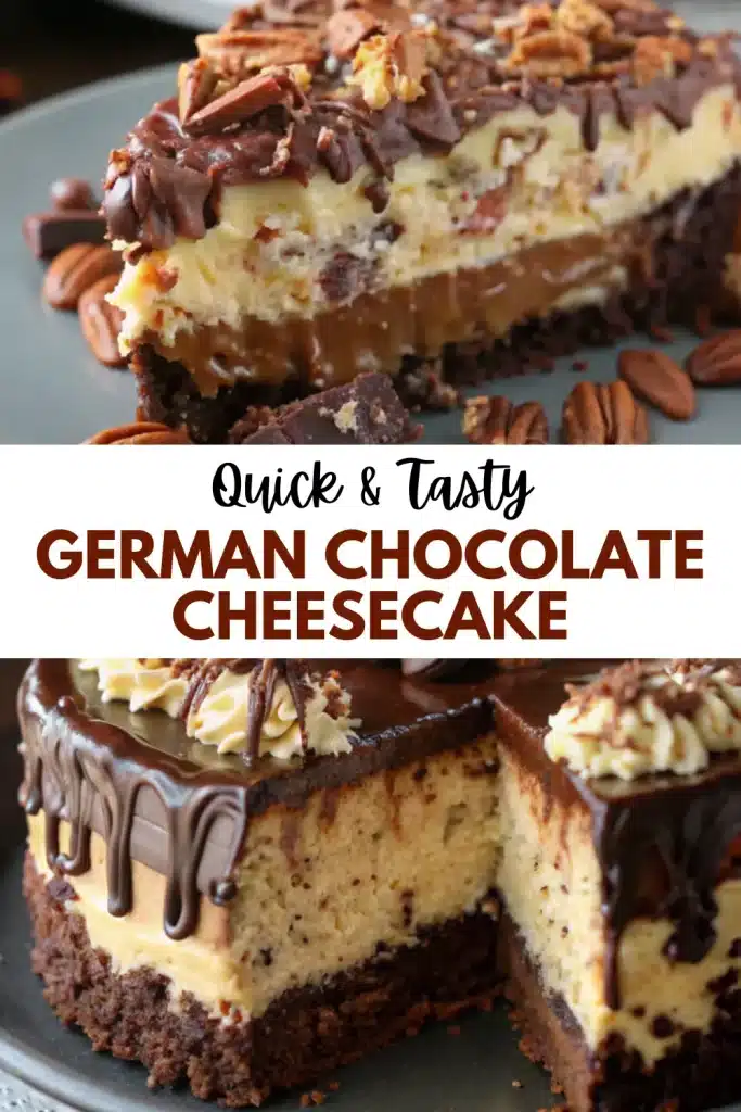 9 german chocolate cheesecake pin