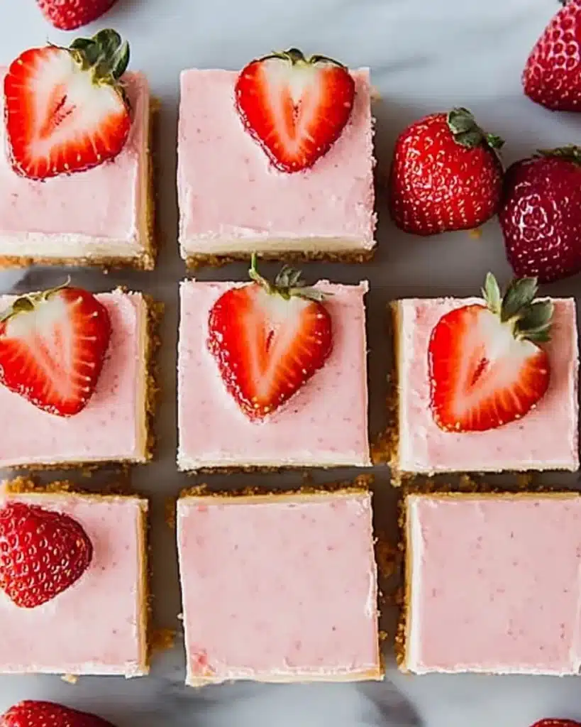 strawberry cheesecake bars