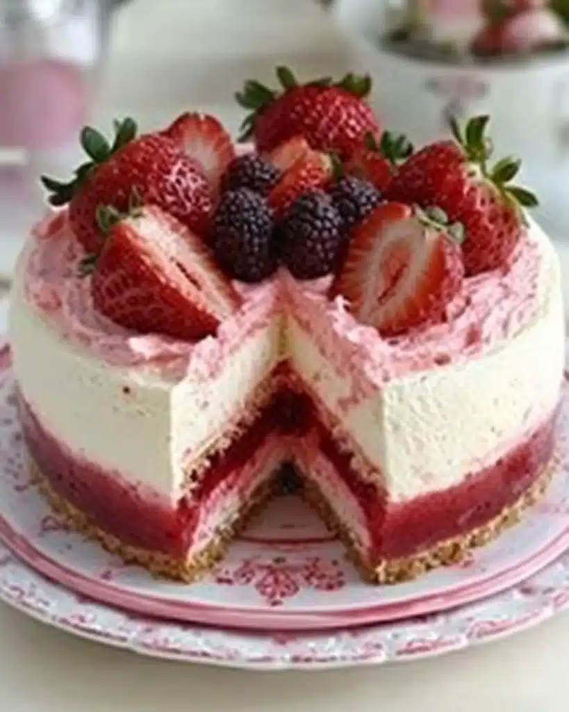 strawberry mousse cake recipe