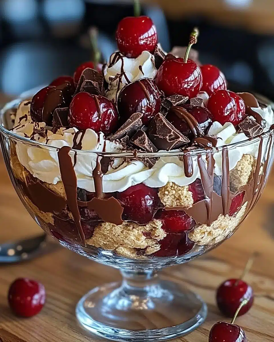 Cherry Chocolate Trifle