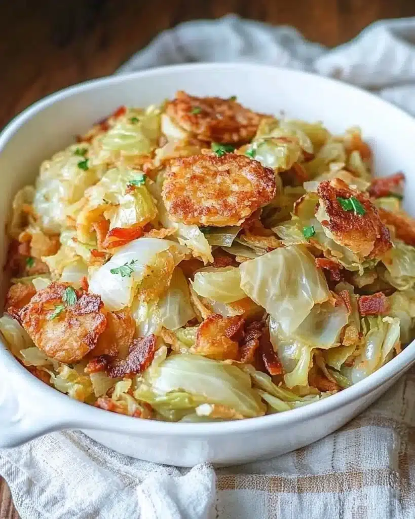 southern fried cabbage