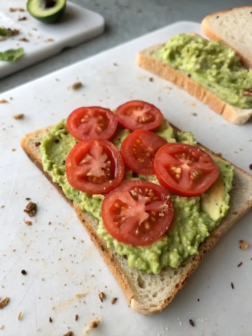Ingredients for Avocado Toast with Tomato
